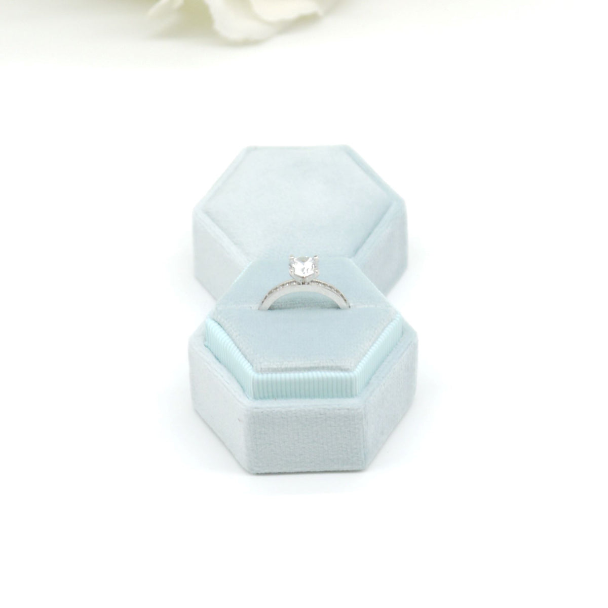 Light blue ring box discount